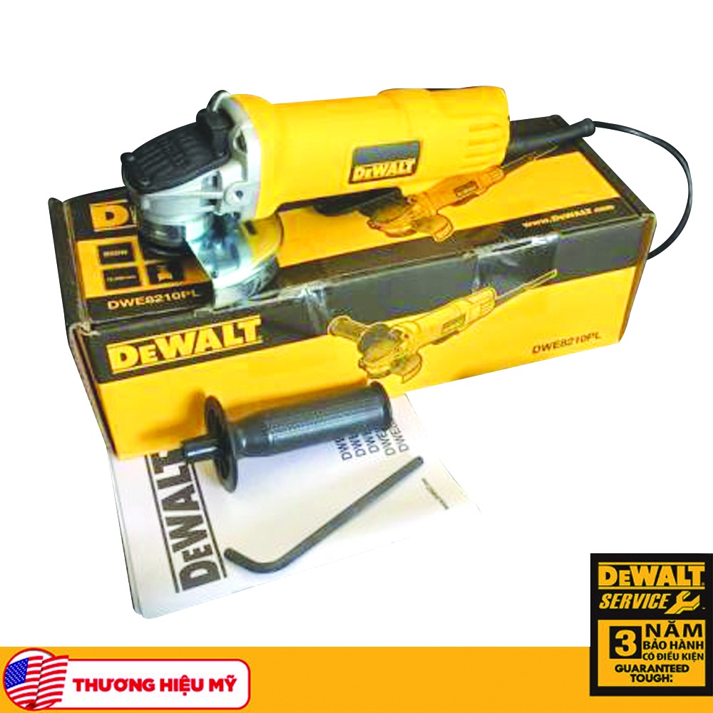 Máy mài góc DeWalt DWE8210PL-B1 125mm - 850W, Nhựa và hợp kim nhôm