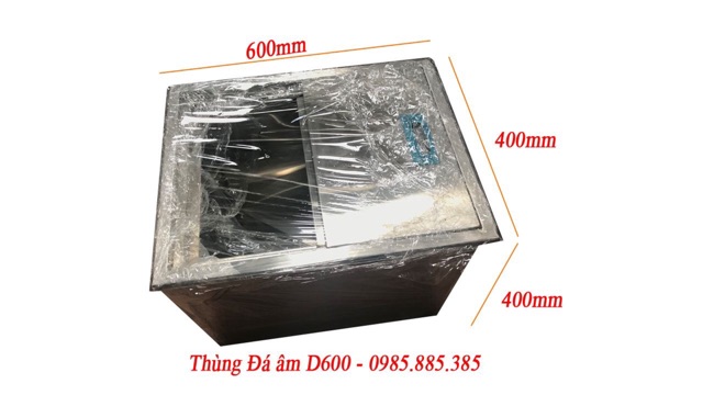 Thùng đá âm inox lắp âm mặt đá D600 [ RẺ NHẤT SHOPEE ]