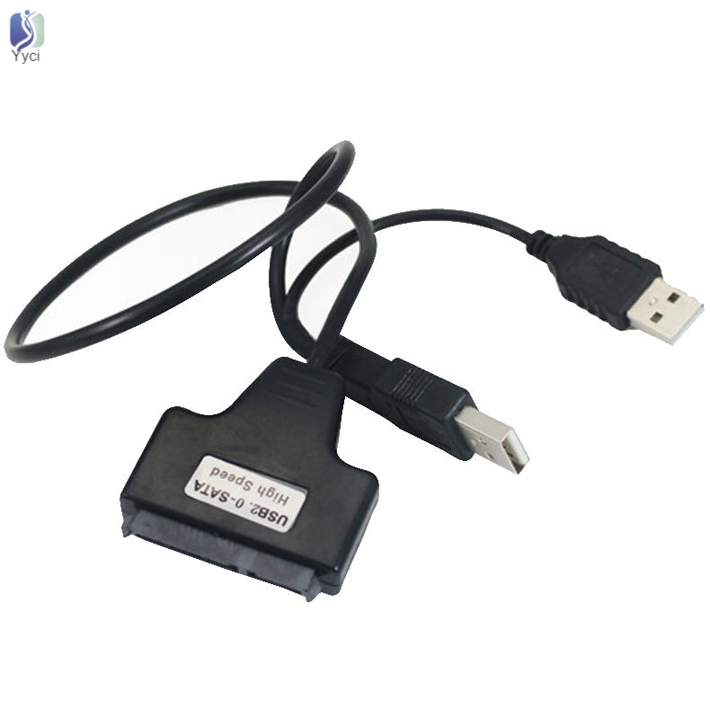 Cáp Chuyển Đổi Usb 2.0 Sang Sata Serial Ata 15+7 22p Cho Hdd Laptop 2.5 Inch