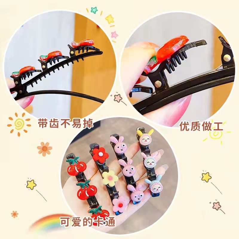 Kẹp Tóc Bện Đính Hoa Phong Cách Công Chúa Ngọt Ngào Cho Bé Gái