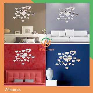 Tranh dán tường gương 3D tình yêu - đẹp sắc nét độ sáng bóng cao  - Gương dán tường Wihomes