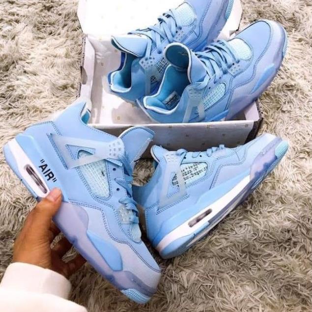 Giày jordan 4 sail off white cao cổ các mẫu hot nhất đủ size nam nữ Full Box Bill
