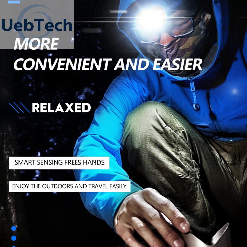 Đèn led đeo đầu chống thấm nước 3 chế độ công suất 5w thích hợp cho đi xe đạp/leo núi/câu cá/đi bộ đường dài