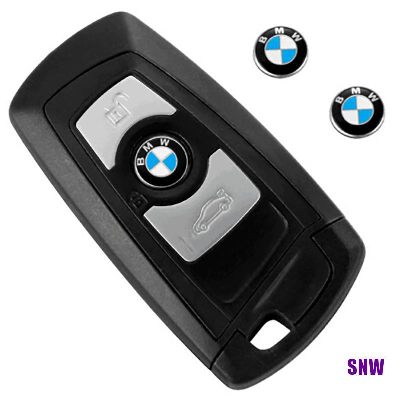 Set 2 Logo Dán Trang Trí Chìa Khóa Xe Hơi Bmw 11 mm