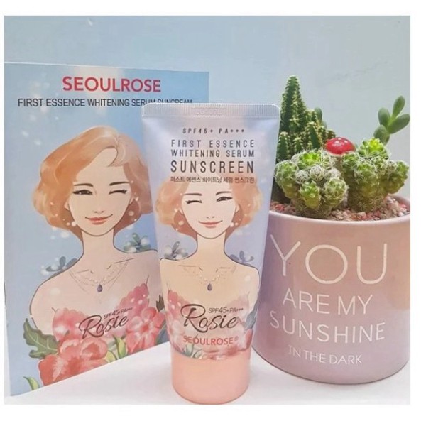 Kem chống nắng Rosie Seoul Rose First Essence Whitening Serum Sunscreen GT