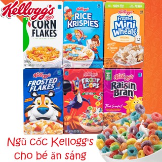 (5 loại) Ngũ cốc ăn sáng cho bé Kellogg's các loại