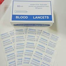 Kim chích mụn hộp 200 chiếc lancets