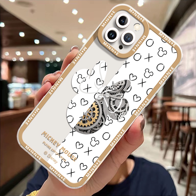 Ốp Điện Thoại Silicon TPU Mềm Trong Suốt Hình Gấu Dễ Thương Cho IPhone 14 13 12 Pro X XR XS Max 14 6 6S 7 8 + 11 Pro Max