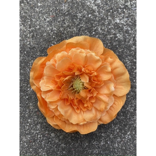 BÔNG HOA MẪU ĐƠN TRÀM 8cm - hoa lụa - hoa giả trang trí