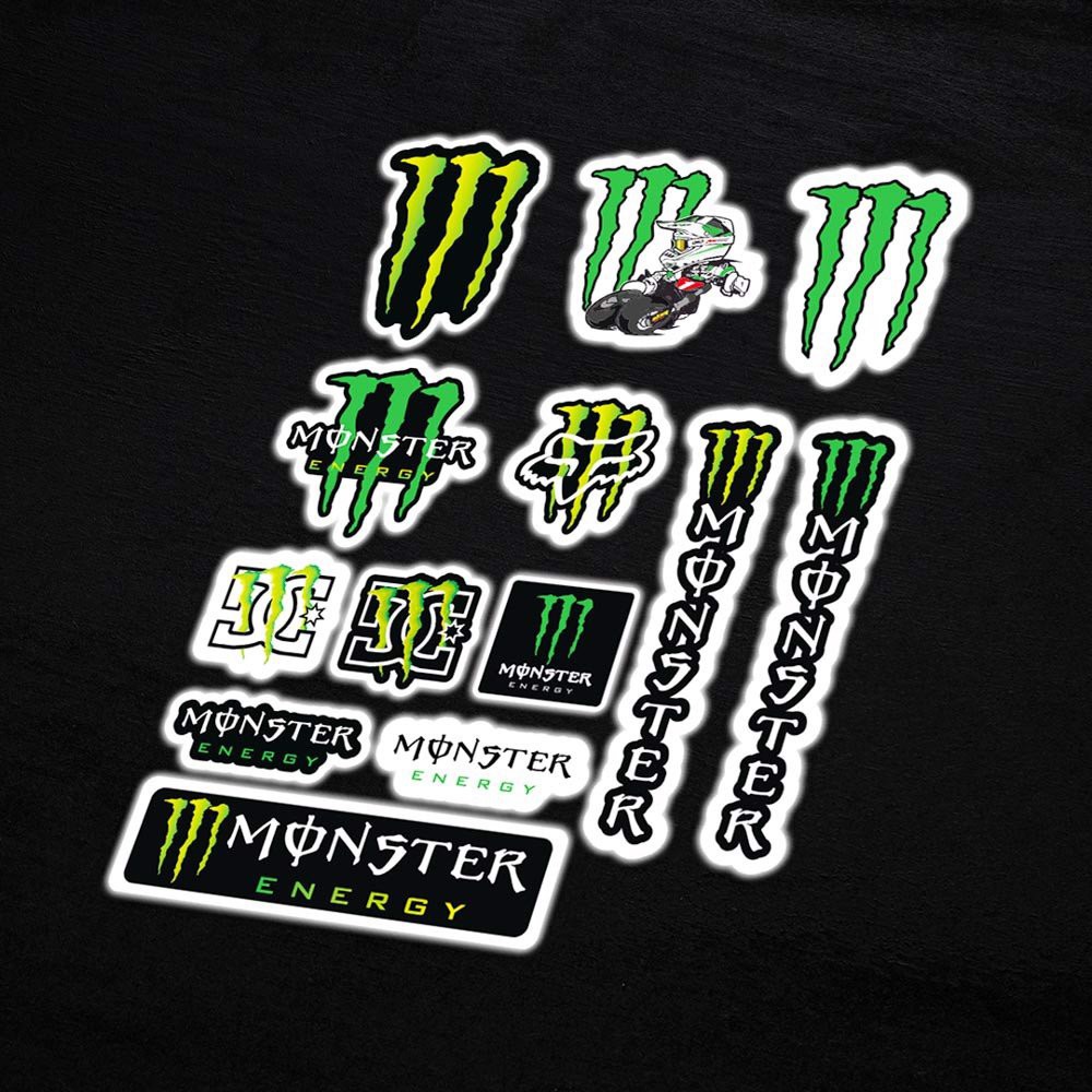 Sticker Reflective Hình Dán Phản Quang 3M Premium - Sticker Factory - chủ đề Monster Energy