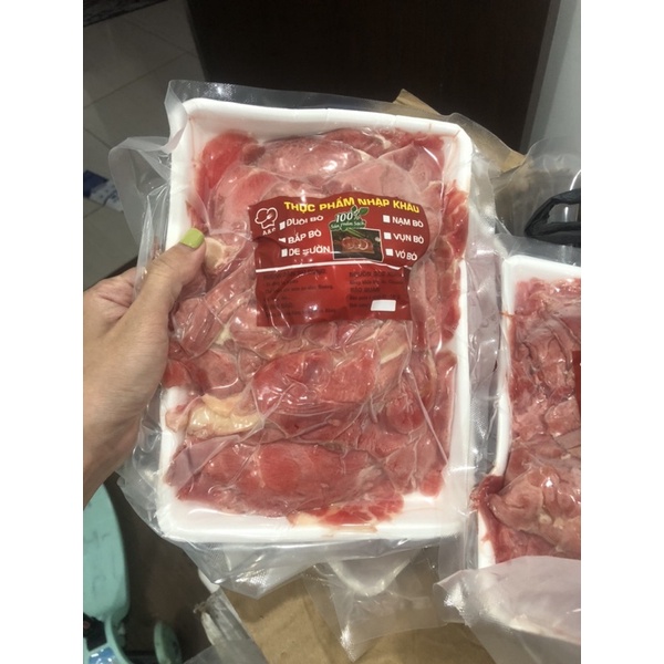 Bắp bò Úc thái lát tiện lợi khay 500g
