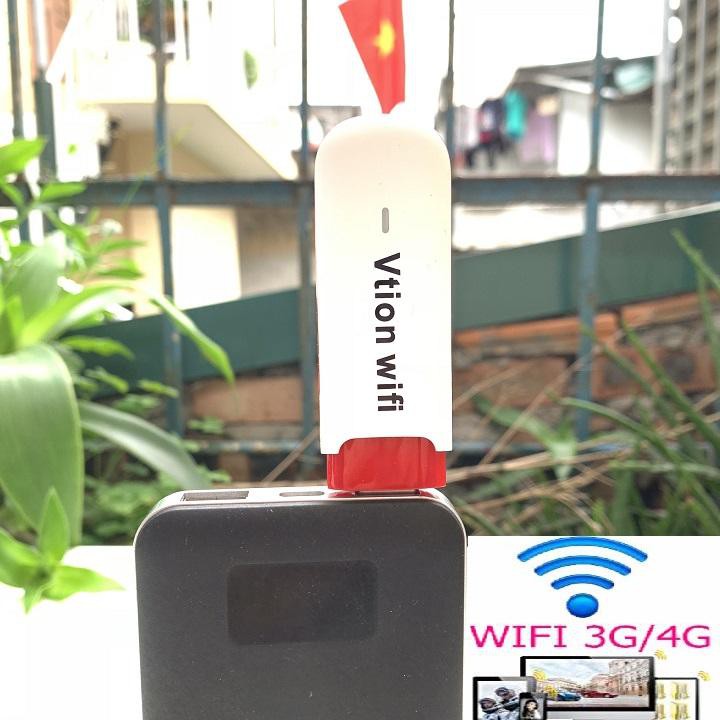 ( Thánh Rẻ ) Cục Phát Wifi 3G 4G Vtion - Usb Phát Wifi Cực Mạnh Từ Sim 3G 4G