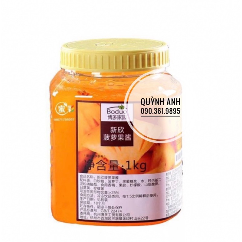 Mứt dứa (thơm) Boduo 1kg