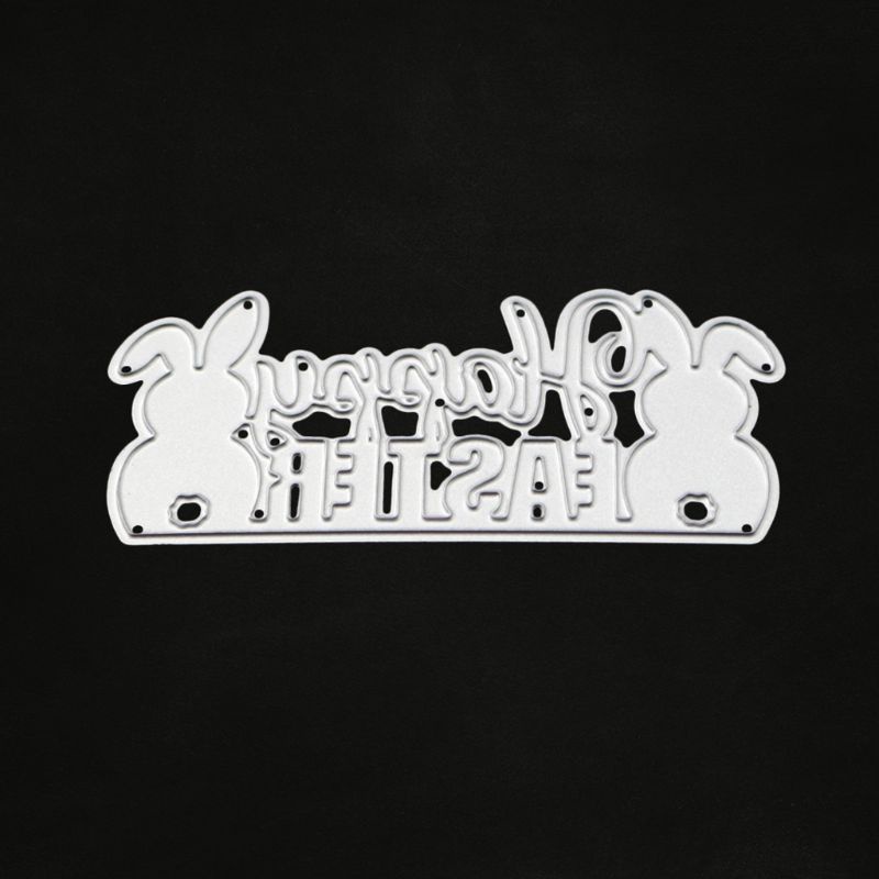 Khuôn Cắt Thẻ Giấy Hình Thỏ Phục Sinh Trang Trí Album Sổ Tay DIY