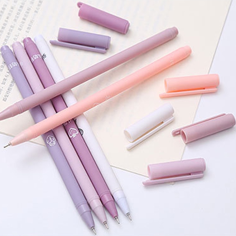 6 Bút Bi Mực Đen Ngòi 0.5mm