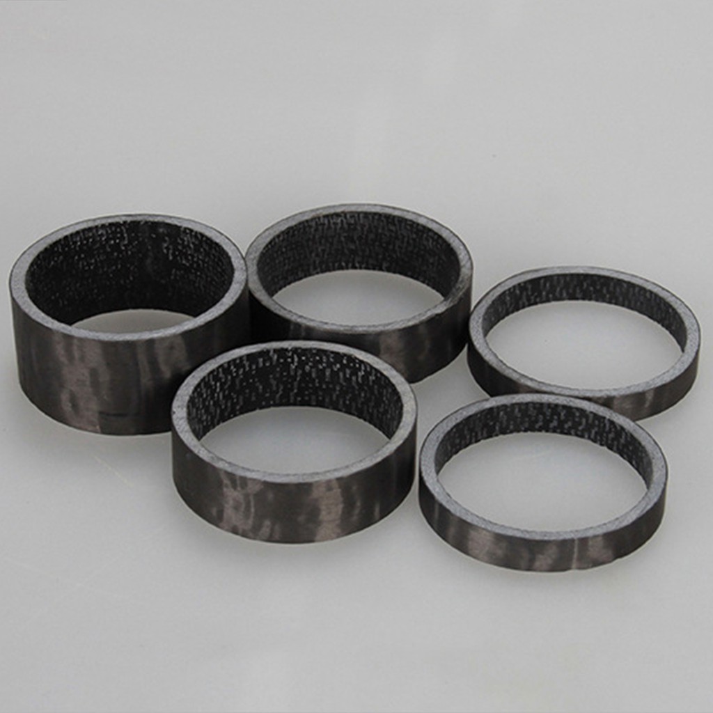 5 Vòng Đệm Cổ Xe Đạp Bằng Sợi Carbon 5mm, 10mm,15mm