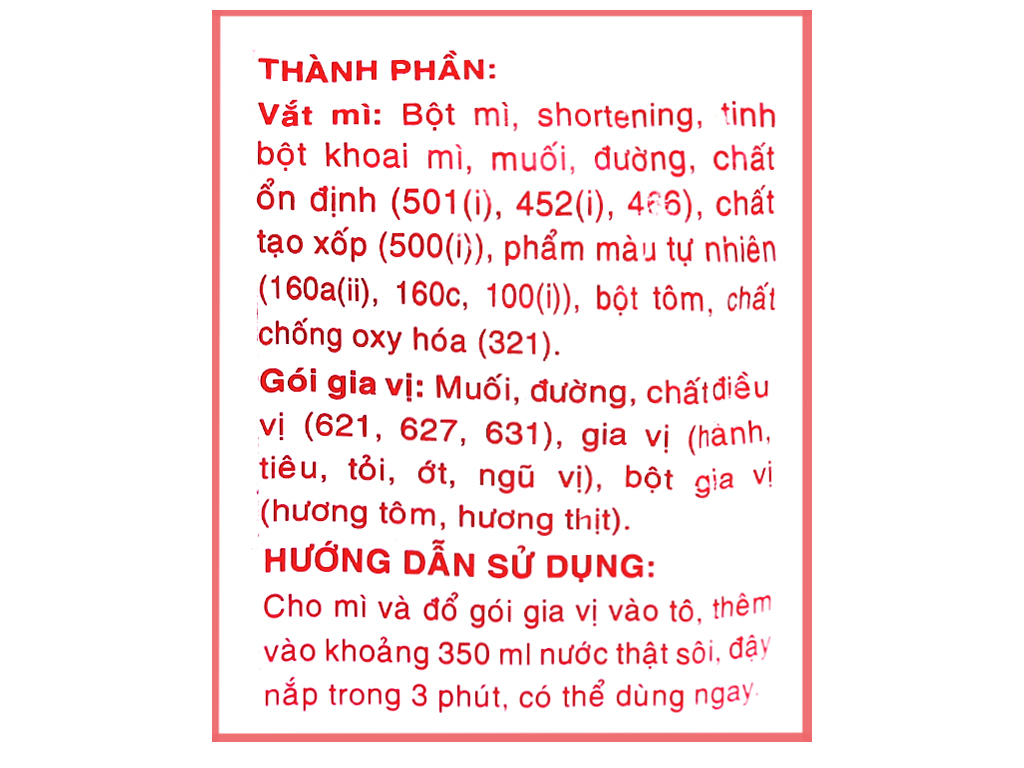 [Nguyên thùng 100 gói] Mì ăn liền Miliket sate giấy trắng 65gX100