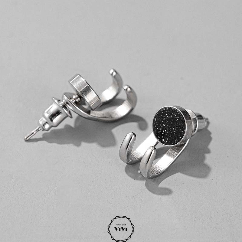 Bông tai bạc nam cá tính M-Dragon– khuyên tai ViVi_Gift