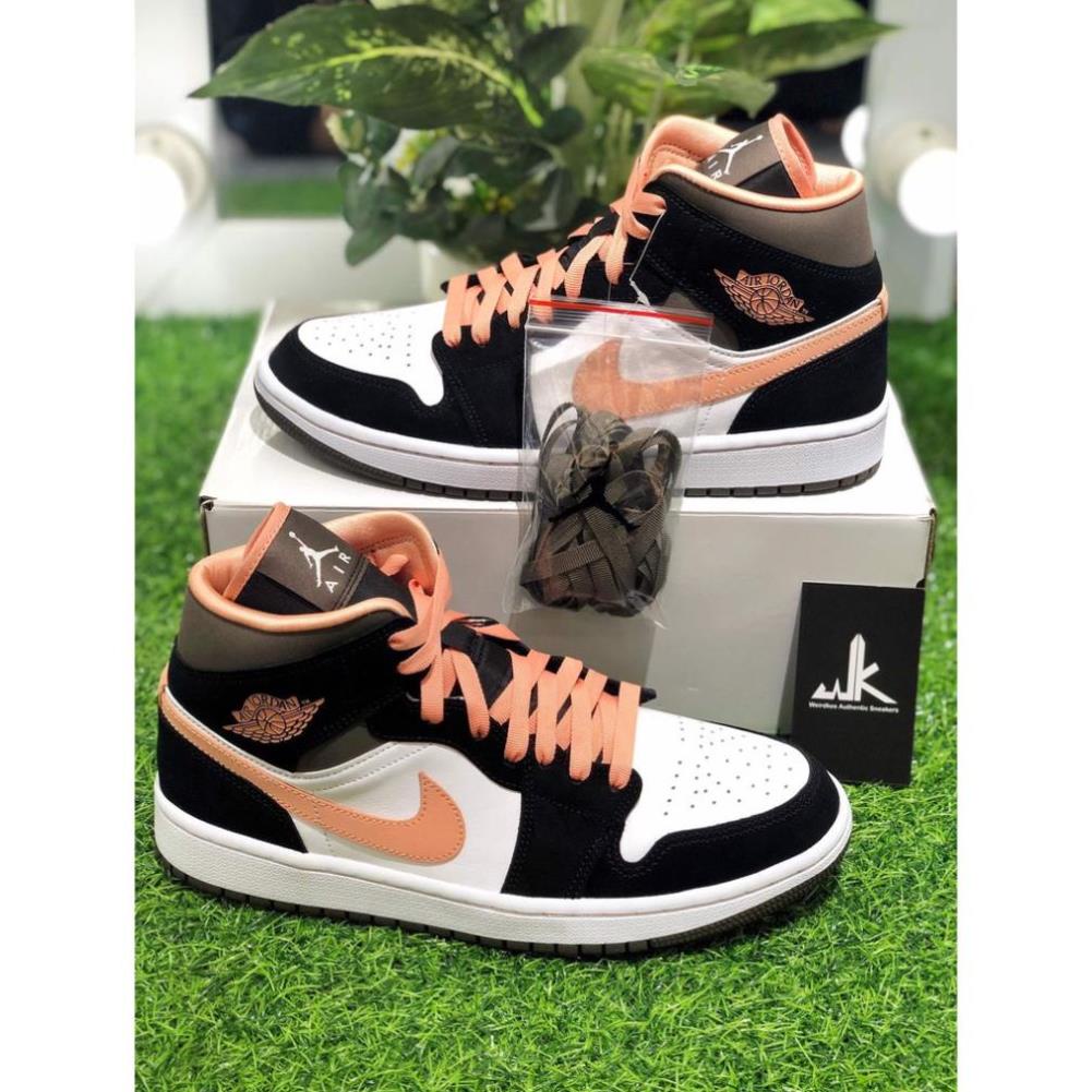 Giày sneaker Jordan 1 Mid Peach Mocha