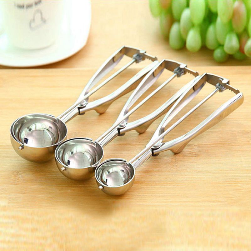 Muỗng múc kem thép không gỉ 5cm,,,