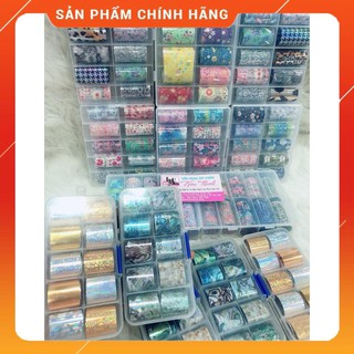 Giấy Foil Trang Trí Móng set 10 ô