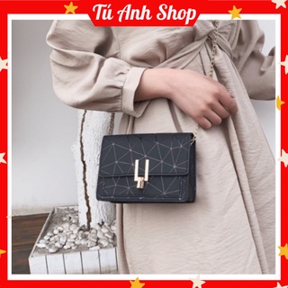 Túi đeo chéo nữ ❤️𝙁𝙍𝙀𝙀𝙎𝙃𝙄𝙋❤️ đeo vai cầm tay phong cách hàn quốc da trơn khóa xoay sành điệu cao cấp cvtd10