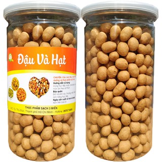 ĐẬU PHỘNG CỐT DỪA SẤY GIÒN HIỆU TÂN LỘC PHÁT 500G HŨ PET