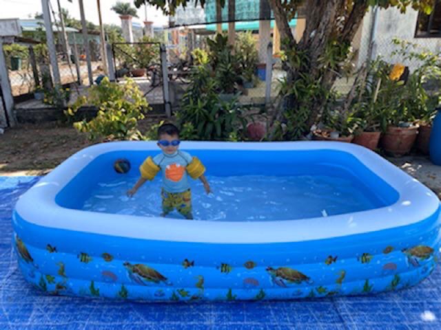 Bể bơi, Phao bơi lớn 2m55 fun hộp