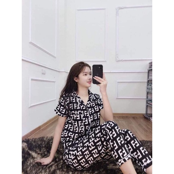 bộ ngủ nữ pijama tay ngắn quần dài  nhiều mẫu🍀 | BigBuy360 - bigbuy360.vn
