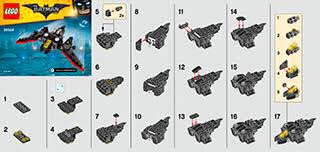 Lego The batman movie 30524- Đồ chơi lắp ráp Máy bay cánh dơi- The mini Batwing
