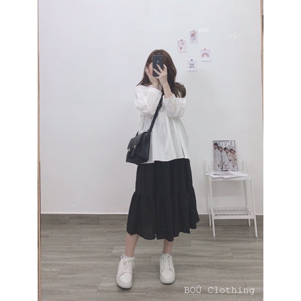 (Ảnh thật) Áo babydoll trơn dành cho nữ