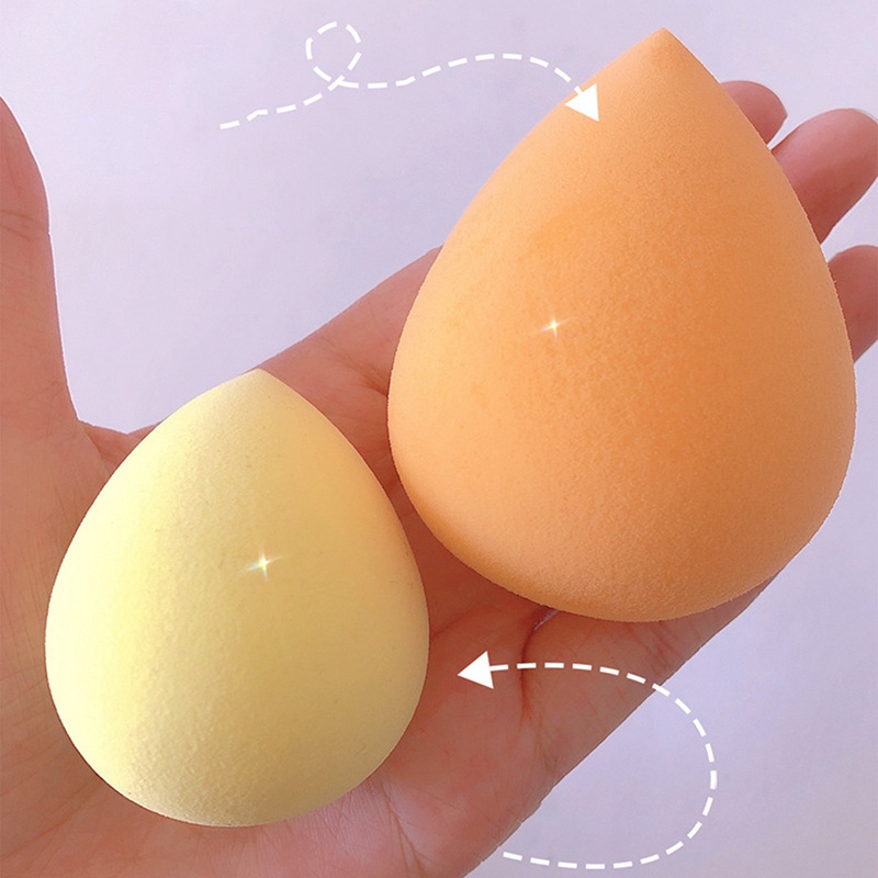 Set 4 Mút Trang Điểm Siêu Mềm Hình Trứng Gấu Hoạt Hình Có Thể Sử Dụng Dạng Ướt Và Khô