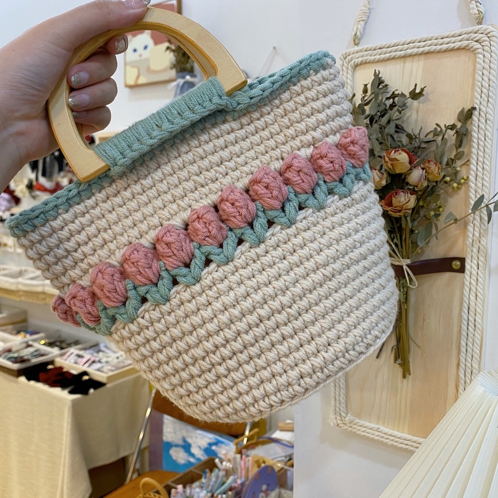 Đế túi da pu để túi móc len 10*22cm