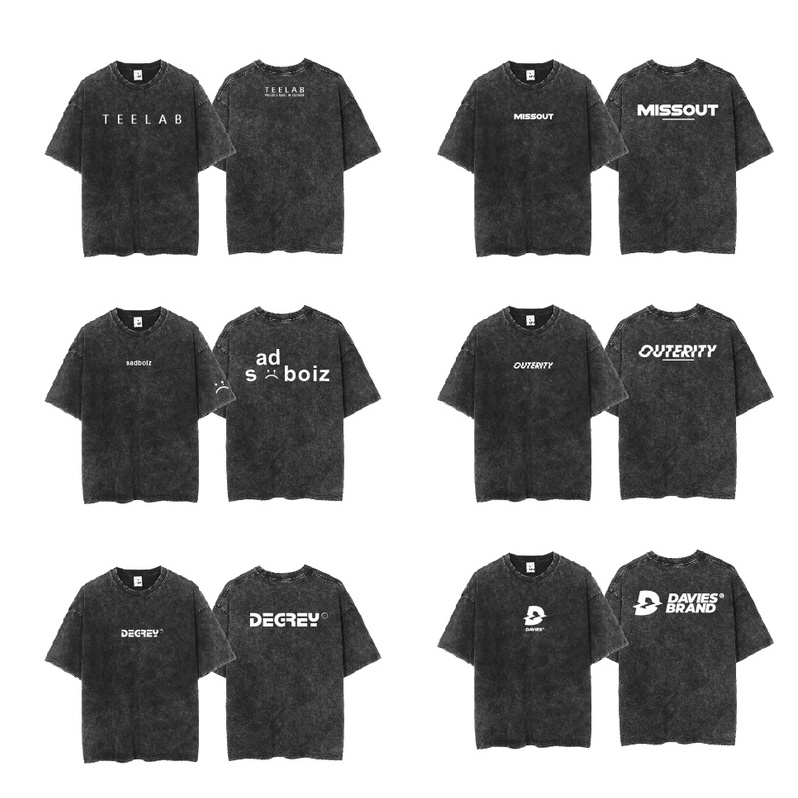 Áo Thun Wash Loang Cotton Áo Phông In Chữ Form Rộng Tay Lỡ Dáng Oversize Nam Nữ Chất Vải Dày Dặn Mặc Mát Mẻ
