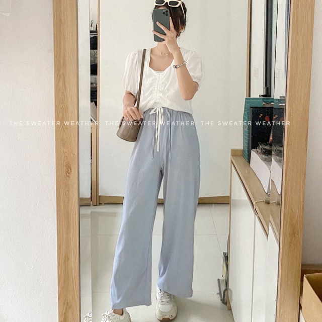 Quần culottes voan chất mát