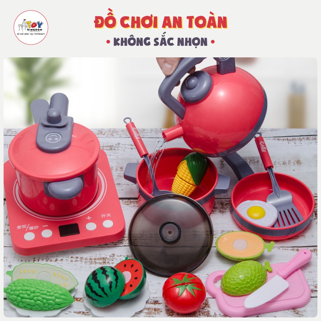 Bộ Đồ Chơi Nấu Ăn Nhà Bếp Cho Bé Gái- Nhựa Nguyên Sinh An Toàn