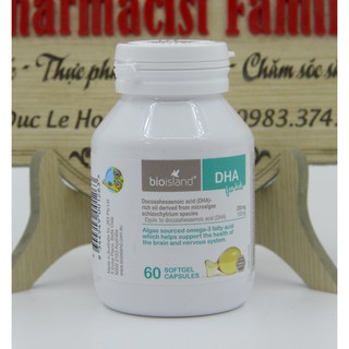 Bioisland DHA For Kid [Úc] - DHA Cho Bé - 60 Viên