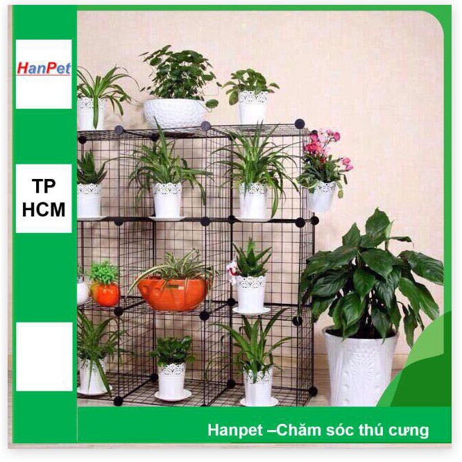 Hanpet.GV- Miếng ghép vạn năng 35x35cm- lắp ghép chuồng mèo, quây chó, làm kệ trang trí