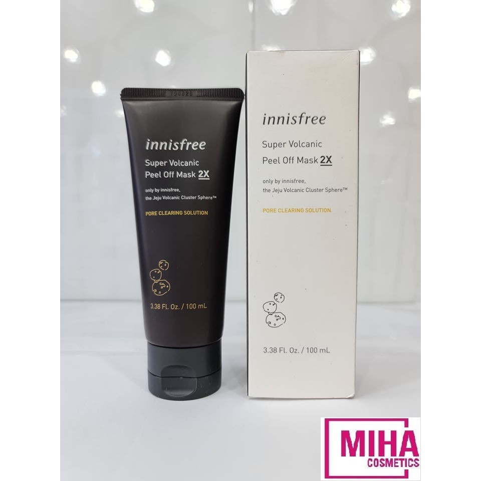 Mặt Nạ Lột Chứa Tro Núi Lửa Innisfree Super Volcanic Peel Off Mask 2X 100ml Hàn Quốc