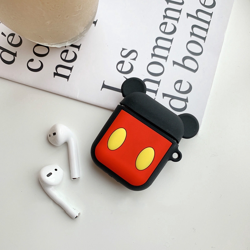 Vỏ silicone hoạ tiết hoạt hình bọc bảo vệ hộp sạc tai nghe Airpods 1/2/pro | BigBuy360 - bigbuy360.vn