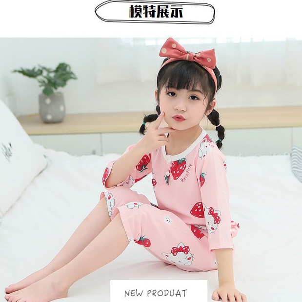 Bộ Đồ Ngủ Cotton Lụa Gồm 27 Kiểu Dáng Thời Trang Mùa Hè Cho Bé