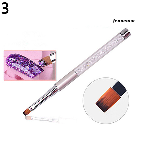 [Hàng mới về] Cọ Vẽ Móng Tay Bằng Nhựa Acrylic Pha Lê / Pha Lê