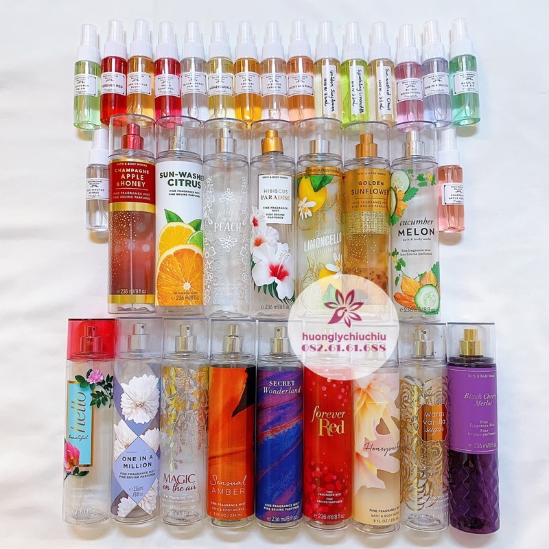 Xịt thơm bodymist Bath and body Works 33ml