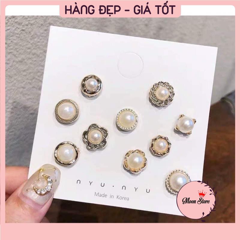 Set 10 khuy cài áo, gim cài áo mini tiện dụng