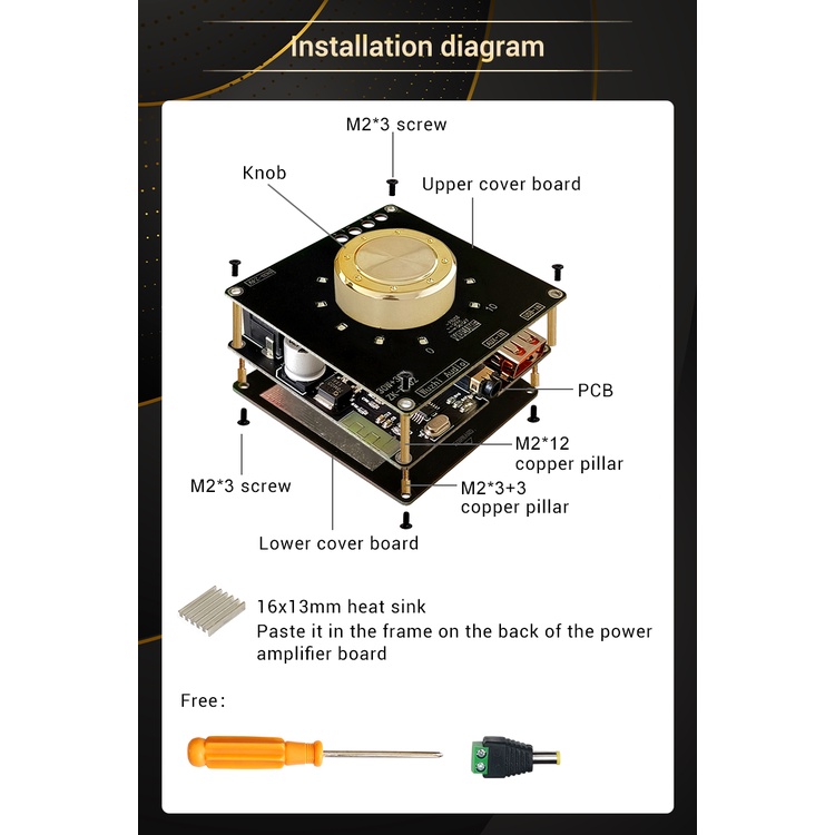 Mô Đun Khuếch Đại Âm Thanh Bluetooth TPA3118 30W+30W ZK-F302