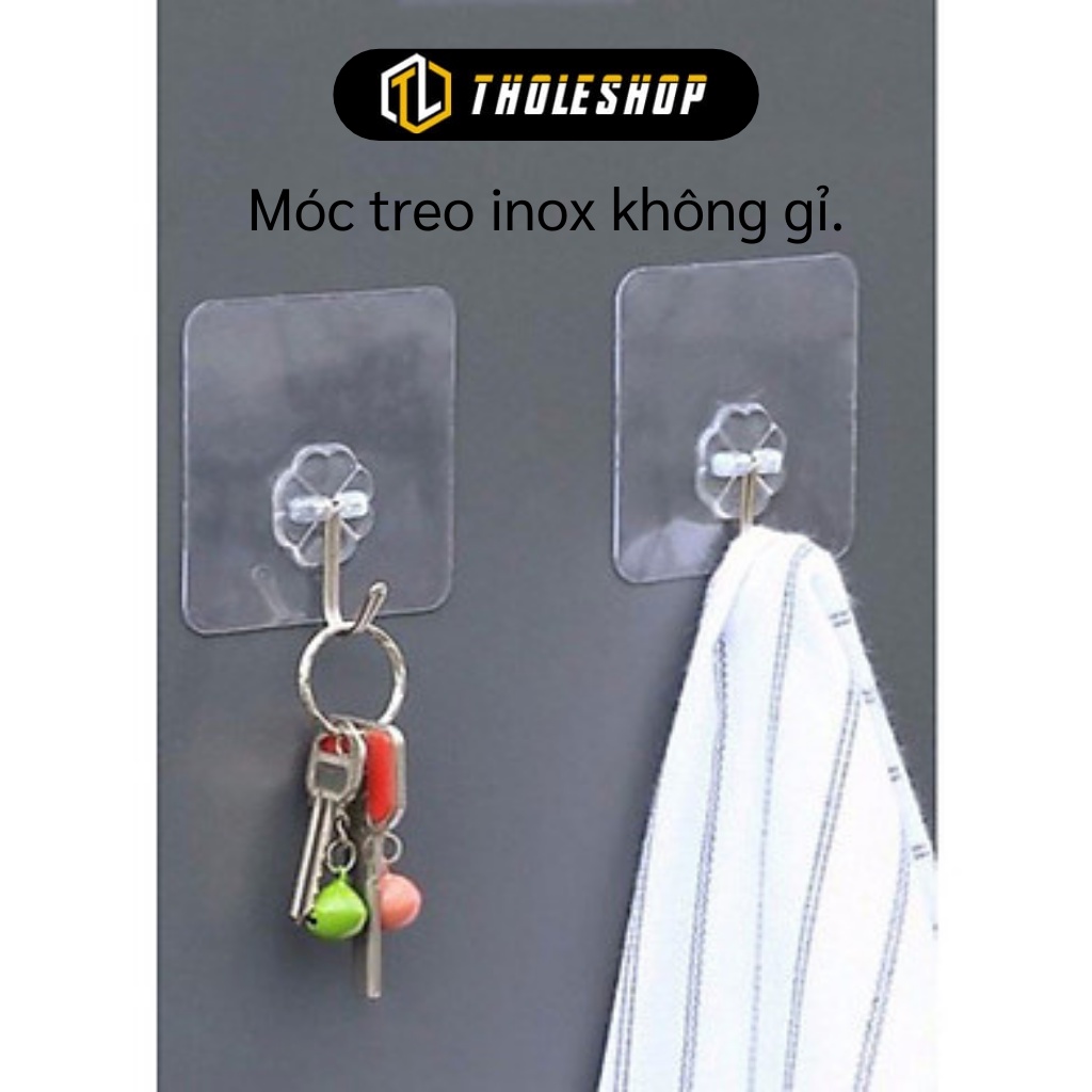 Móc Treo Dính Tường - Móc Dán Tường Trong Suốt Siêu Chịu Lực, Siêu Dính 3974