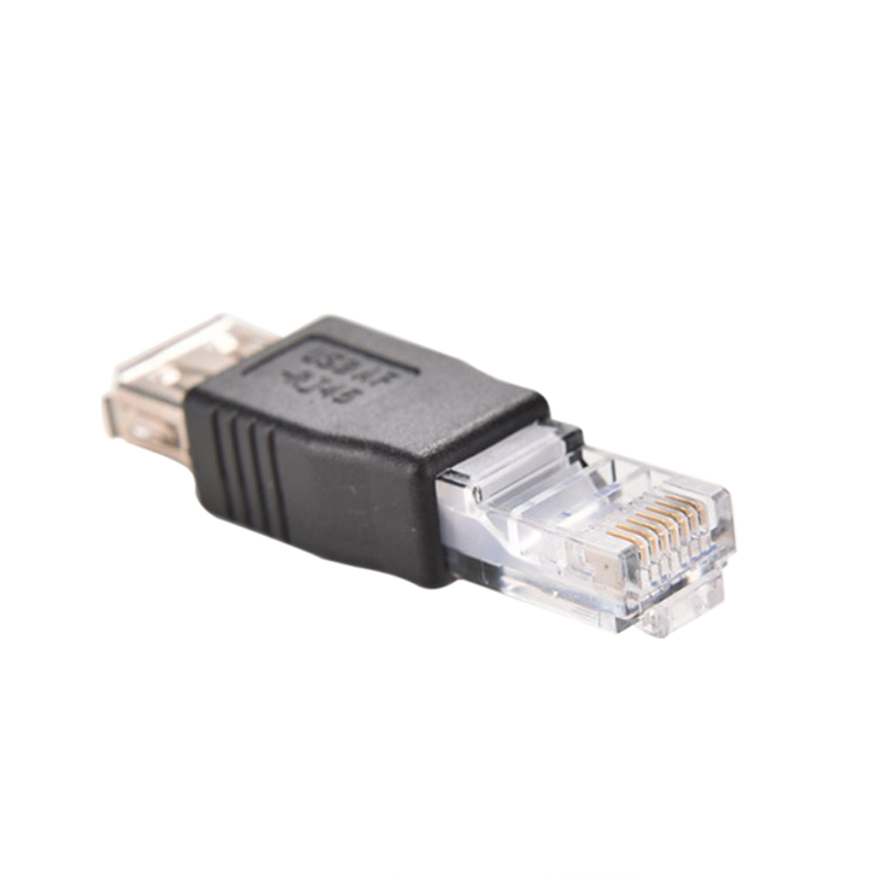 Set 2 Bộ Chuyển Đổi Mạng Lan Rj45 Male Sang Usb Female