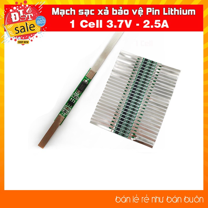 ✅  [RẺ NHẤT VIỆT NAM]Mạch sạc xả bảo vệ Pin Lithium 1 cell 3.7V / 3A