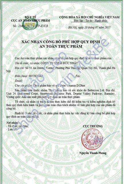 Dlux Uk - D3 dạng xịt của Anh | BigBuy360 - bigbuy360.vn
