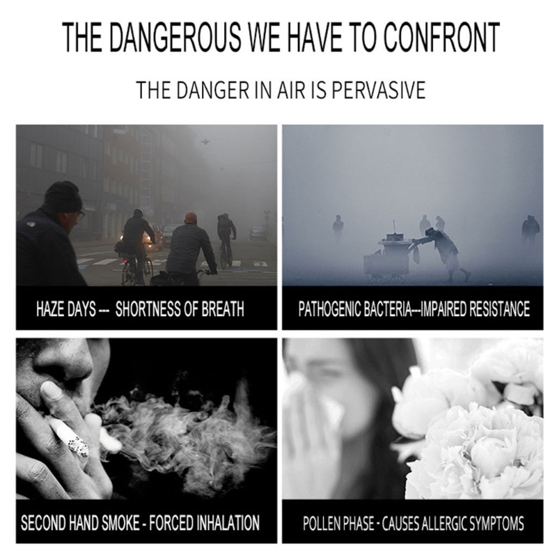 Máy Lọc Không Khí Khử Mùi Ion Âm Thiết Kế Nhỏ Gọn Tiện Dụng Cho Gia Đình